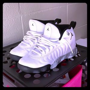 A pair of Jordan shoes